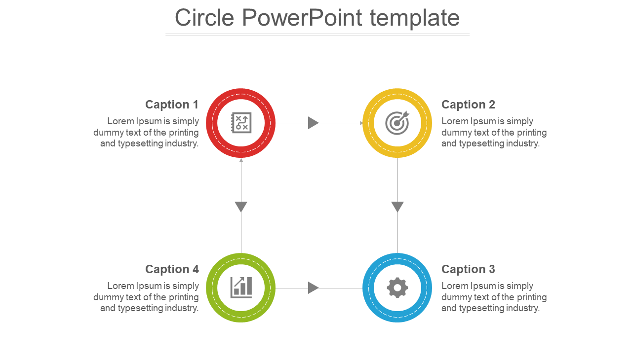 Free - Attractive Circle PowerPoint Template Presentation